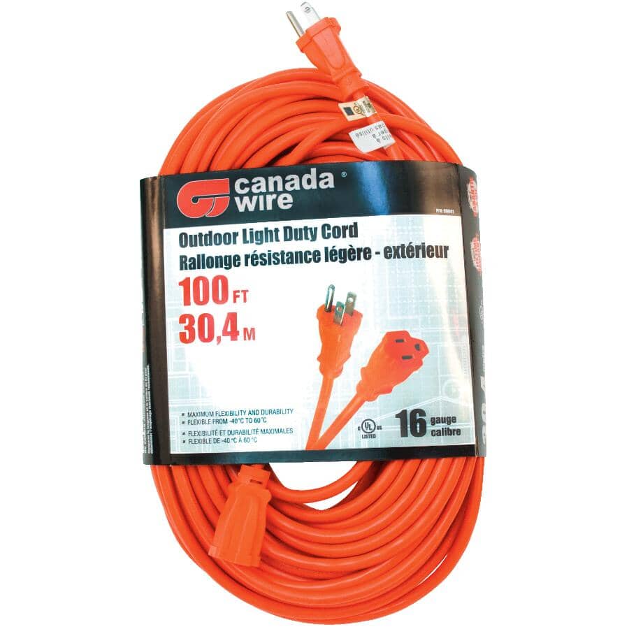 SJTW Orange Outdoor Extension Cord - 30 m