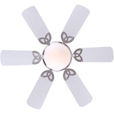 Twister 30" Ceiling Fan with Light - Reversible Blades, Brushed Pewter