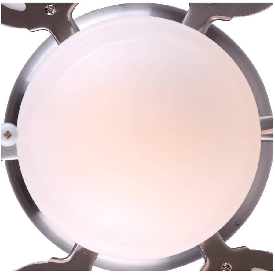 Twister 30" Ceiling Fan with Light - Reversible Blades, Brushed Pewter