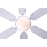 Twister 30" Ceiling Fan with Light - Reversible Blades, White