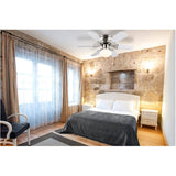 Twister 30" Ceiling Fan with Light - Reversible Blades, Brushed Pewter