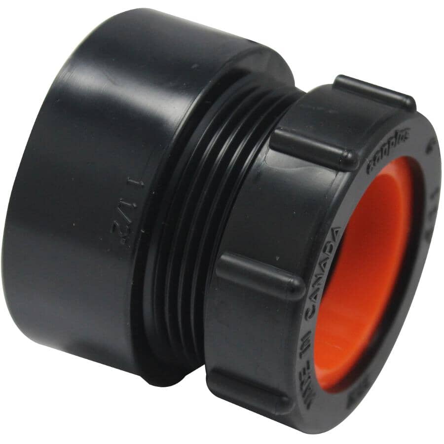 1-1/2" Hub x 1-1/2" Hub x 1-1/4" Slip ABS P-Trap Adapter