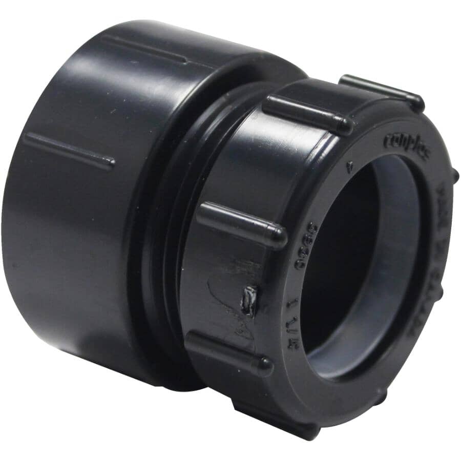 1-1/2" Hub x 1-1/4" Slip ABS P-Trap Adapter