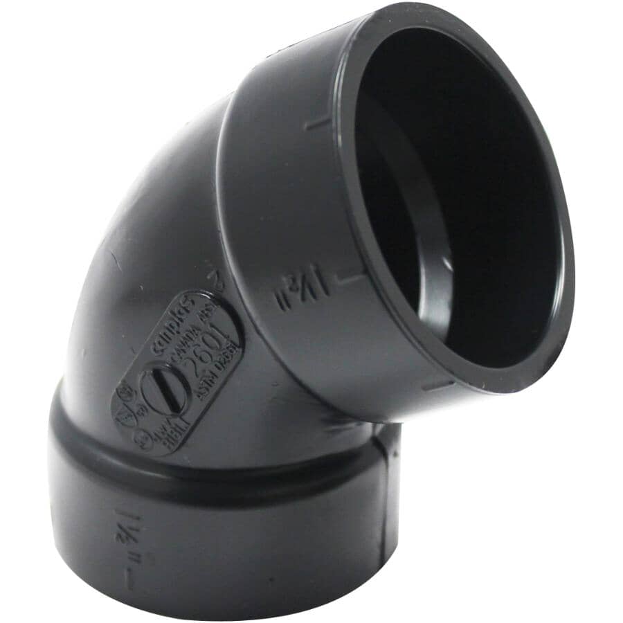 1-1/2" Hub x Hub ABS 60 Degree Elbow