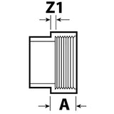 1-1/2" Spigot x FPT ABS Cleanout Fitting