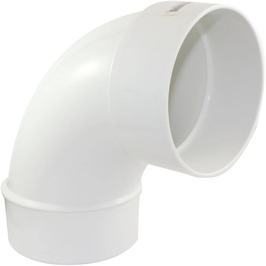 4" Spigot x Hub 90 Degree Long Turn Sweep Street Sewer Elbow