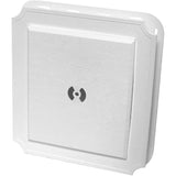 White Mounting Scalloped Siding Block