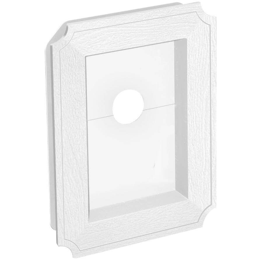 White Split Scalloped Siding Block