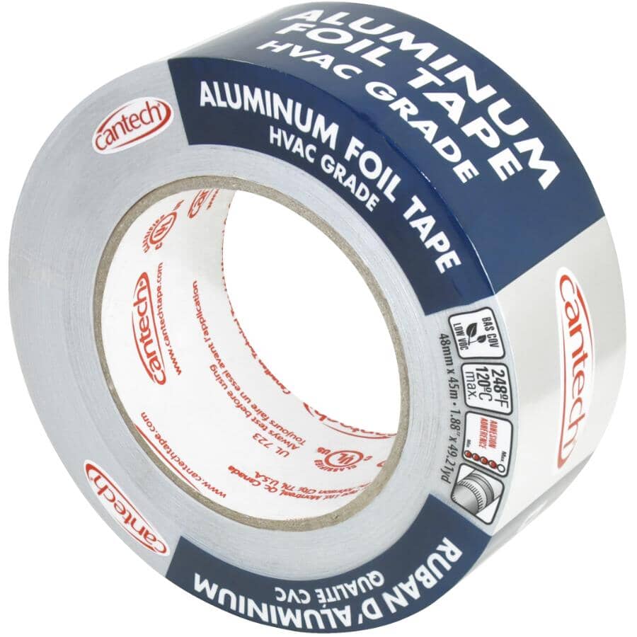 Duct Sealing Aluminum Tape - 1.88" x 49.21yards (48 mm x 45 m)