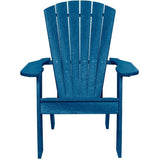 Pacific Blue Recycled Plastic Adirondack Chair