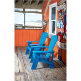 Pacific Blue Recycled Plastic Adirondack Chair
