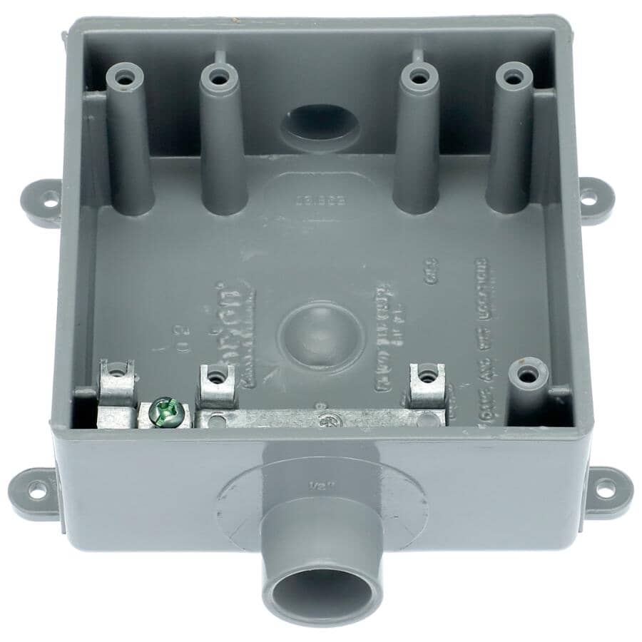 1/2" FSC PVC Double Gang Switch Box