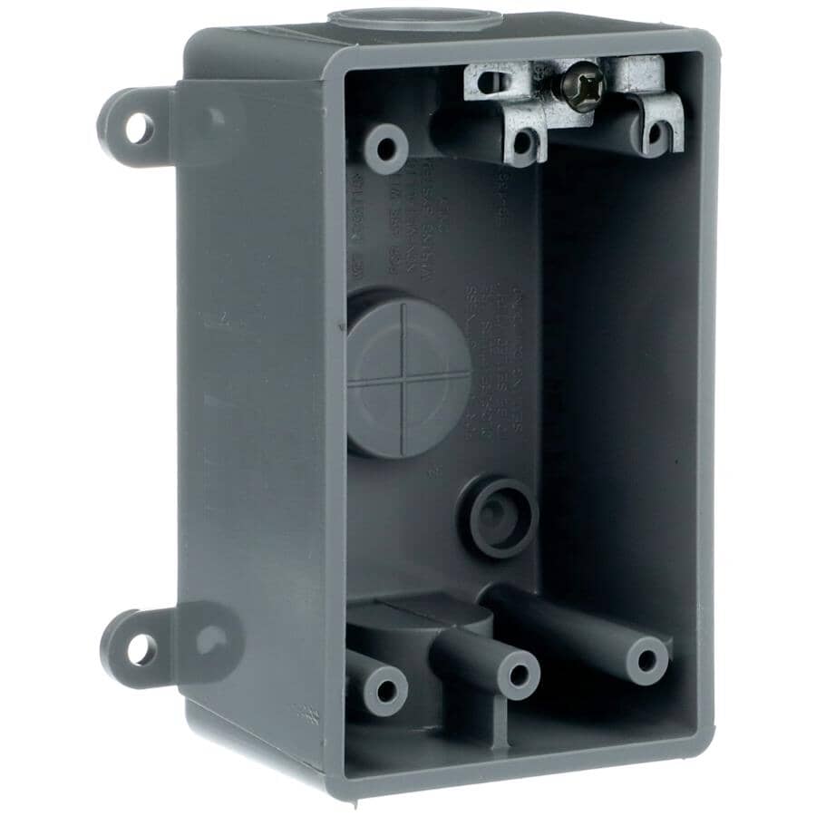 Grey Weatherproof Rectangular T-Box
