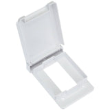White Vertical Weatherproof GFI Receptacle Cover