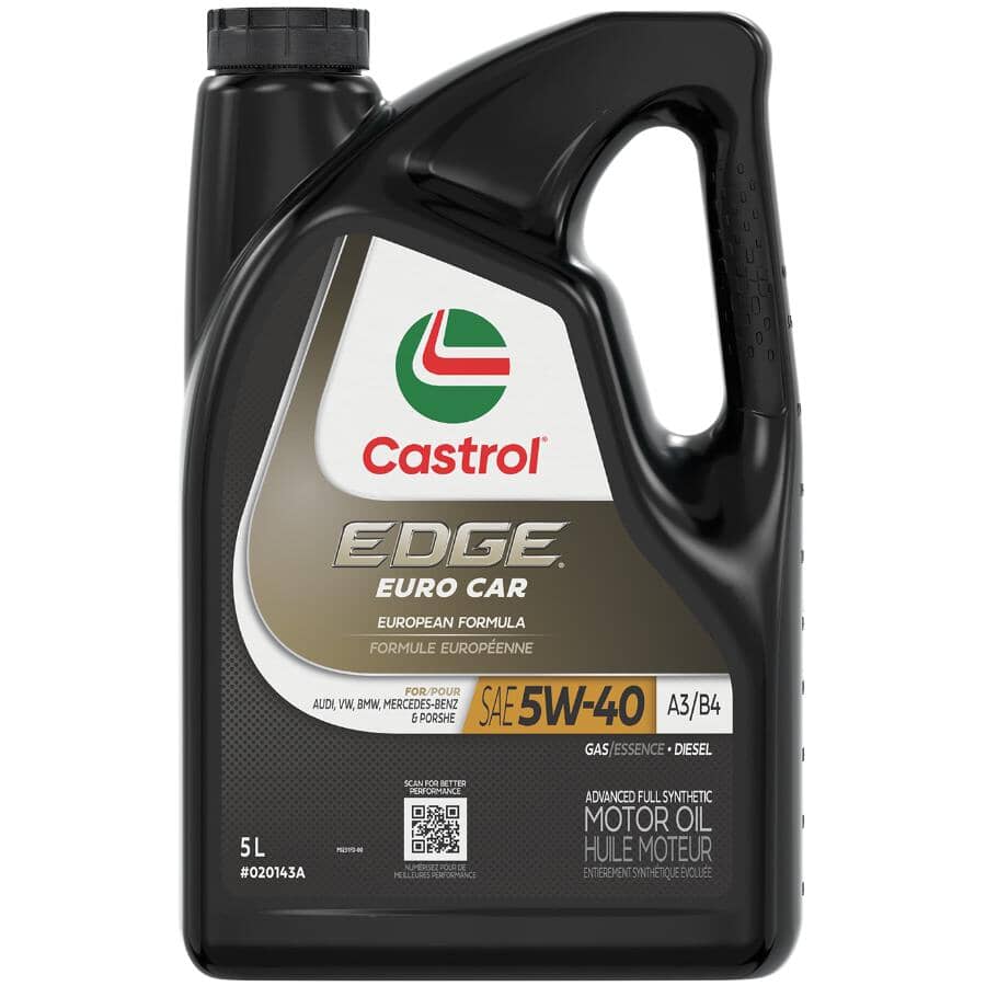 5W40 Edge Synthetic Euro Motor Oil - 5 L