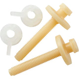 Round Plastic Toilet Seat - with Closed Front + Slow Close + Lift & Clean, White