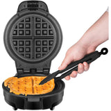Anti-Overflow 4-Slice Belgian Waffle Maker (RJ04-AO-4) - Black