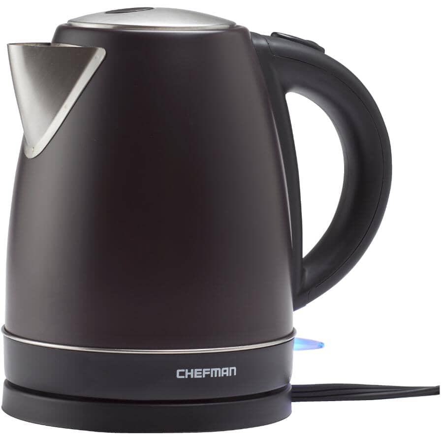 Cordless Colour Changing Kettle - Black, 1500W, 1.7 L
