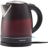 Cordless Colour Changing Kettle - Black, 1500W, 1.7 L