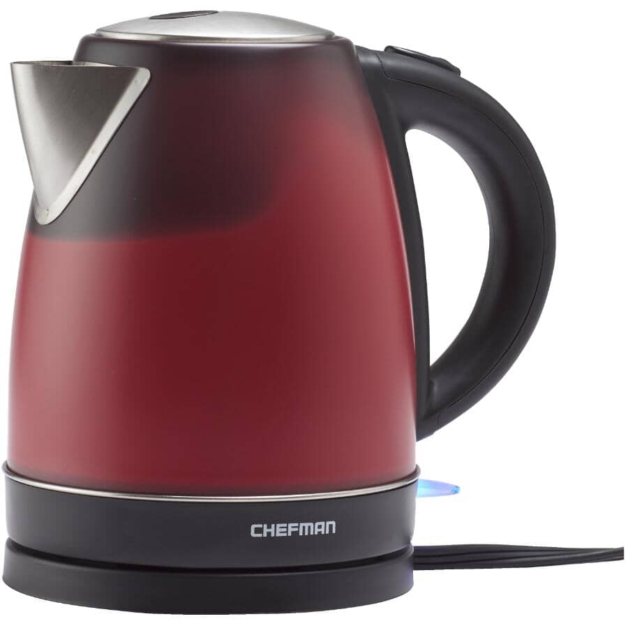 Cordless Colour Changing Kettle - Black, 1500W, 1.7 L