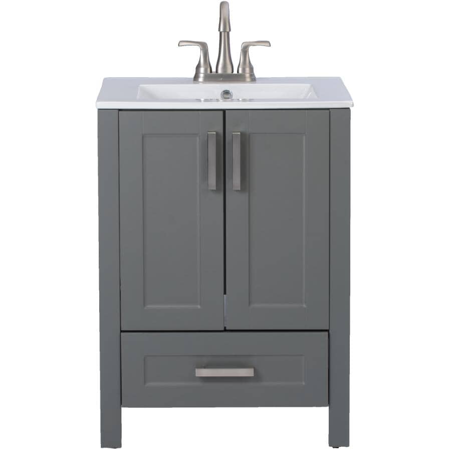 24" W x 18" D Clare Vanity with Vitreous China Top - Grey