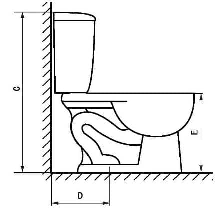 3 L/6 L Marriot Dual Flush Round Toilet - White