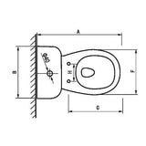 3 L/6 L Marriot Dual Flush Round Toilet - White