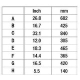 4.8 L Sasha Round Toilet - 18", White + Black Handle