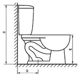 6 L Bournelli Round Toilet - White