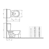 6 L Bournelli Round Toilet - White