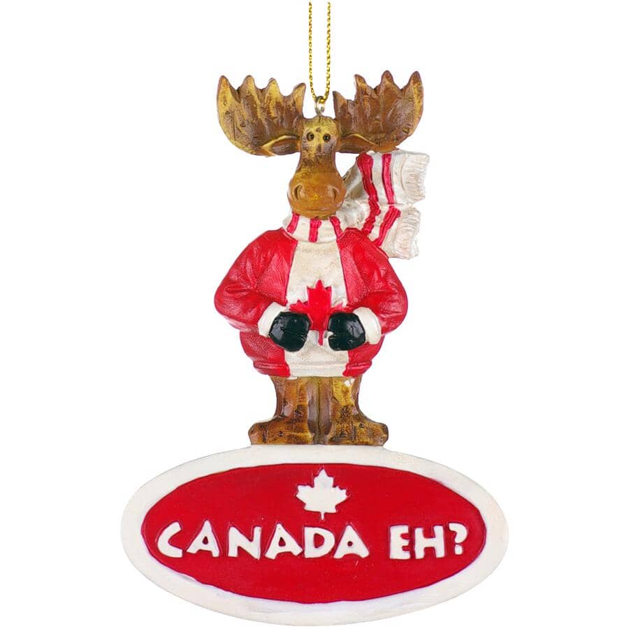 4.5" Moose "Canada Eh" Ornament