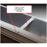 7" Aluminum Gutter Spikes & 5" Ferrules - White, 10 Pack
