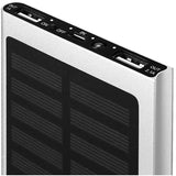 4,000 mAh Solar Power Bank - Silver