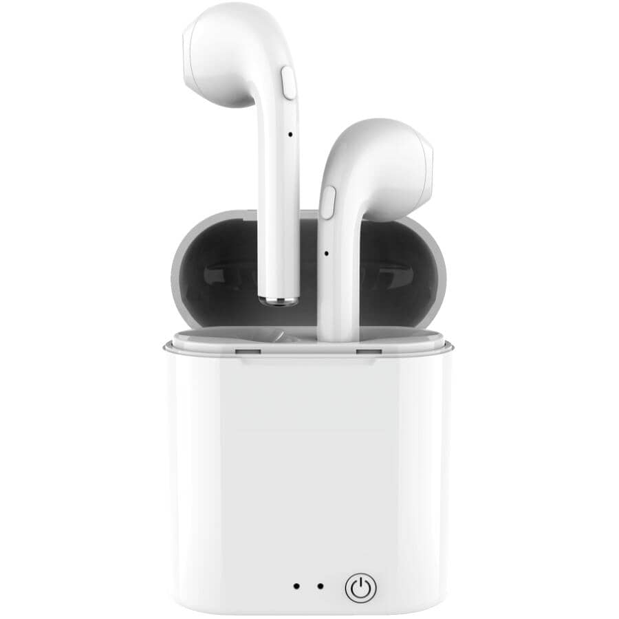 True Wireless Earbuds with Charging Case - White