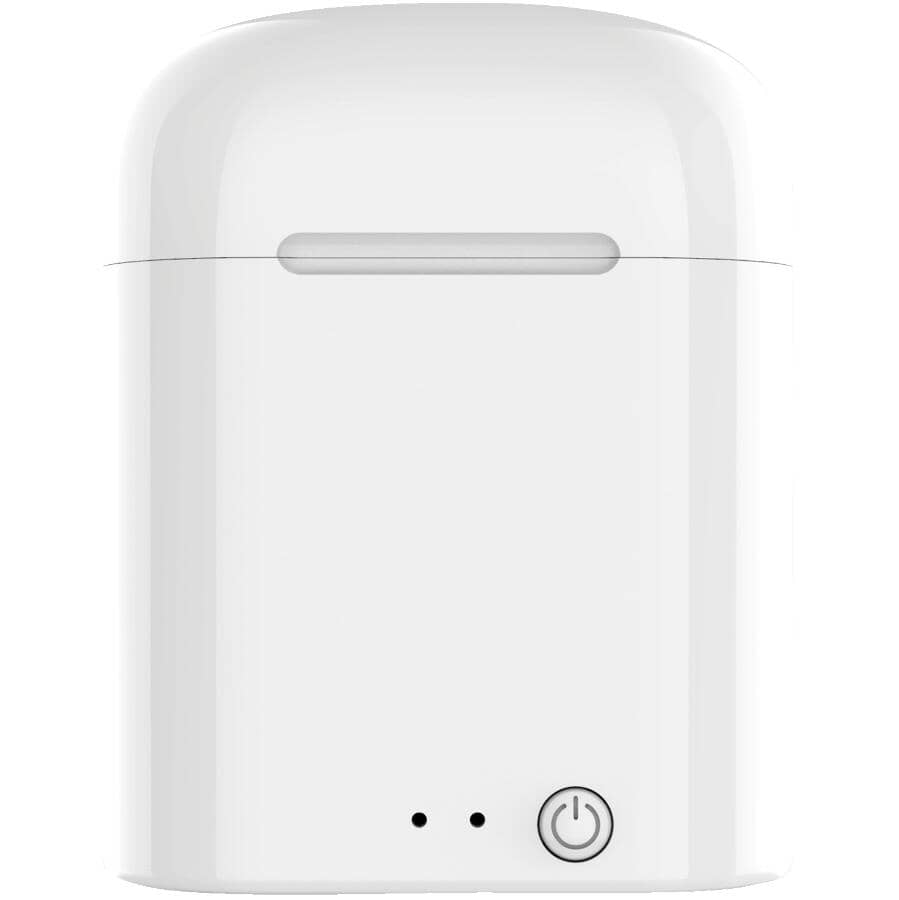 True Wireless Earbuds with Charging Case - White