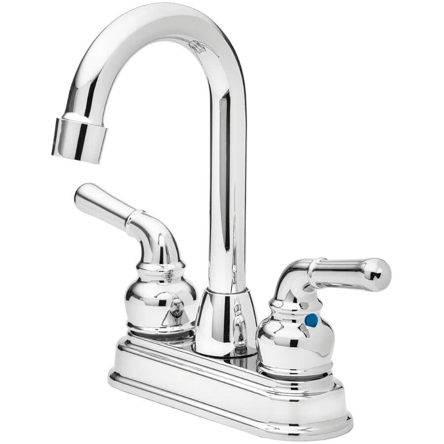 2 Handle Bar Faucet - Chrome