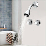 2 Handle Shower Stall Faucet - with ShowerHead, Chrome