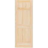 Clear Pine 6 Panel Slab Door - 34" x 80"