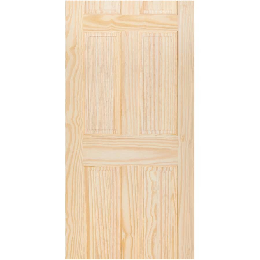 Clear Pine 6 Panel Slab Door - 34" x 80"