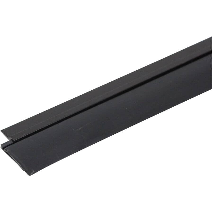 3' Black Aluminum/Vinyl Door Sweep