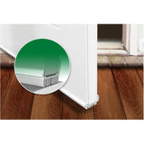 3' White Vinyl U Door Sweep - with Fins