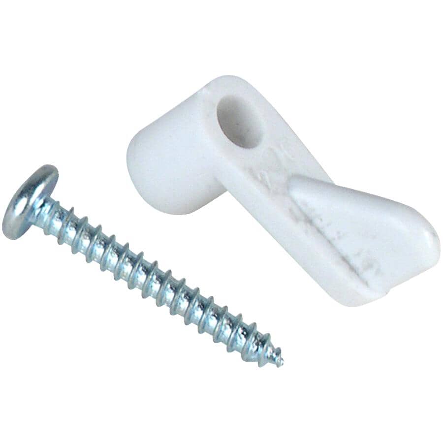 8 Pack 7/16" White Screen Frame Clips