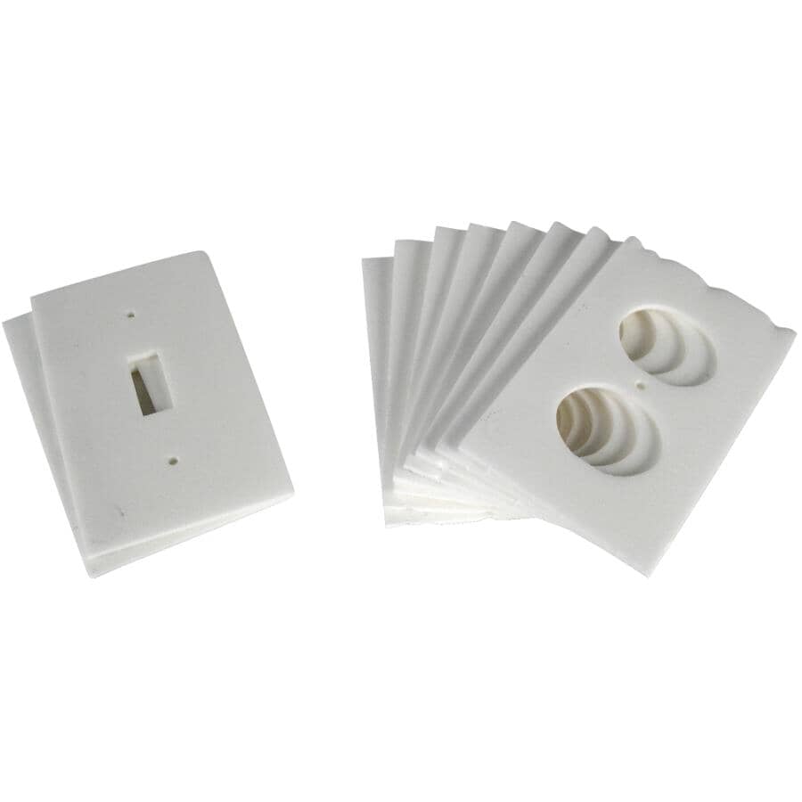 Electrical Outlet Weatherstripping Seals - 10 Pack