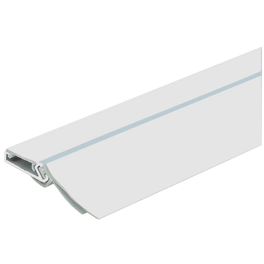 White Polymer/Aluminum Door Sweep