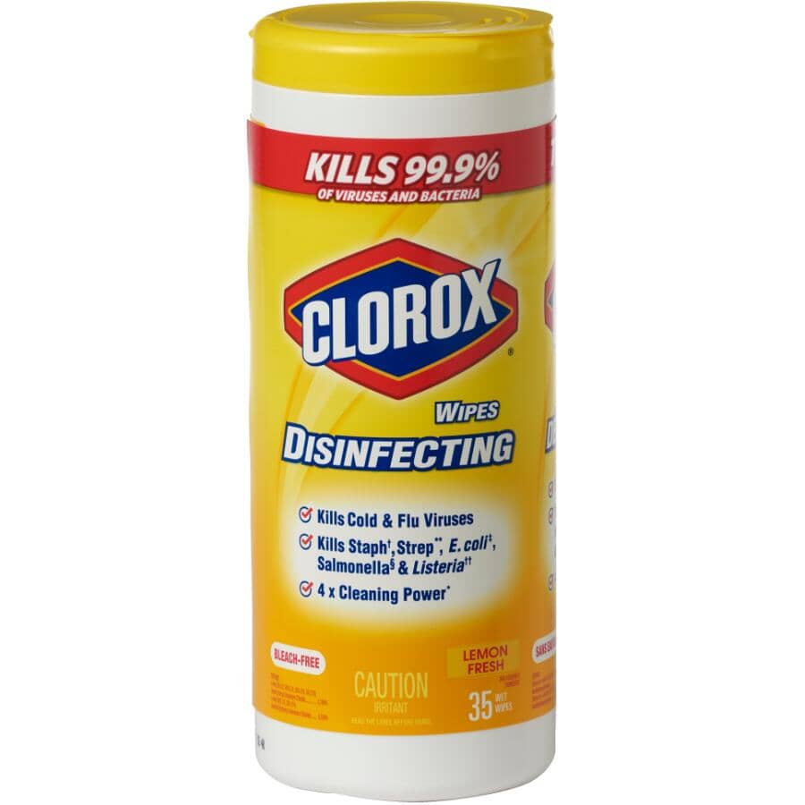 Lemon Disinfecting Wipes - 35 Pack