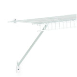 12 Pack 16" White Shelf Support Braces, with Anchors