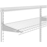 12" x 4' White Superslide Wire Shelf