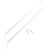 2 Pack 12" White Shelf Support Braces, with Anchors
