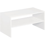 24" White Horizontal Closet Organizer