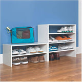 24" White Horizontal Closet Organizer